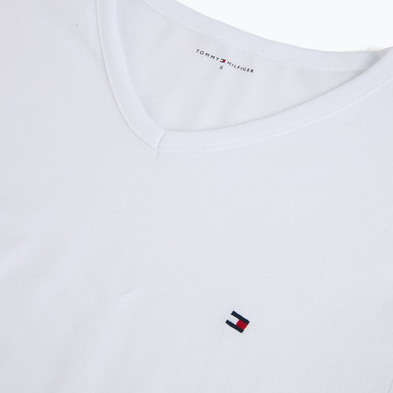 Férfi póló Tommy Hilfiger Cotton V-Neck white/white/white 4