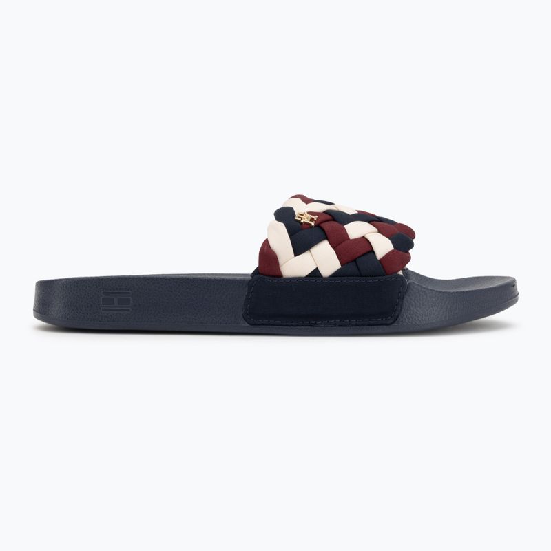 Női papucsok Tommy Hilfiger Braided Pool rwb 2