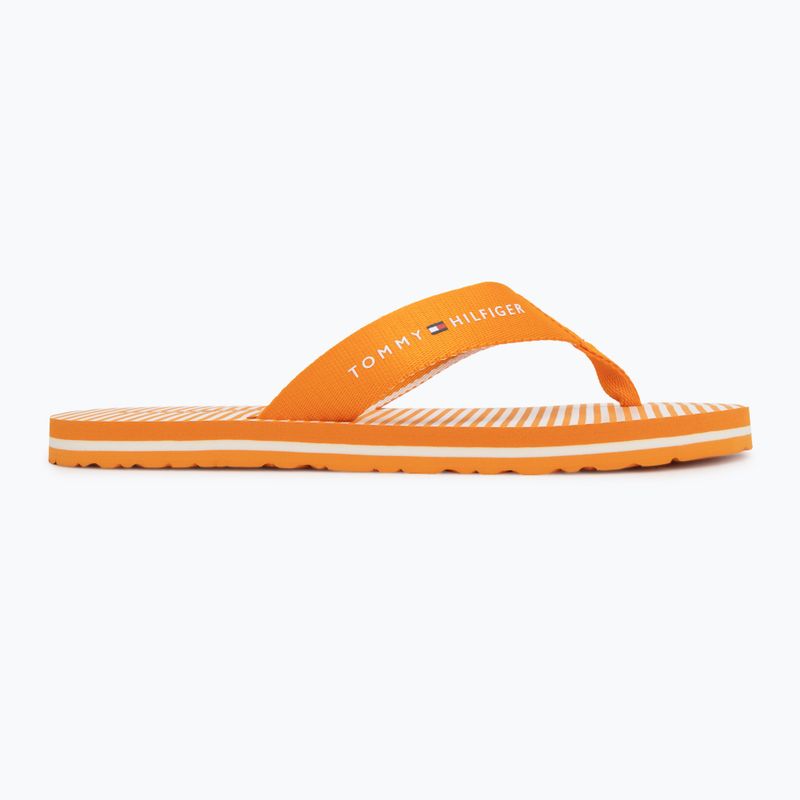 Női flip-flop papucsok Tommy Hilfiger Ithaca Stripe Summer orange hype 2