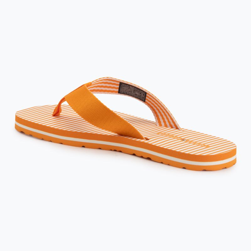 Női flip-flop papucsok Tommy Hilfiger Ithaca Stripe Summer orange hype 3