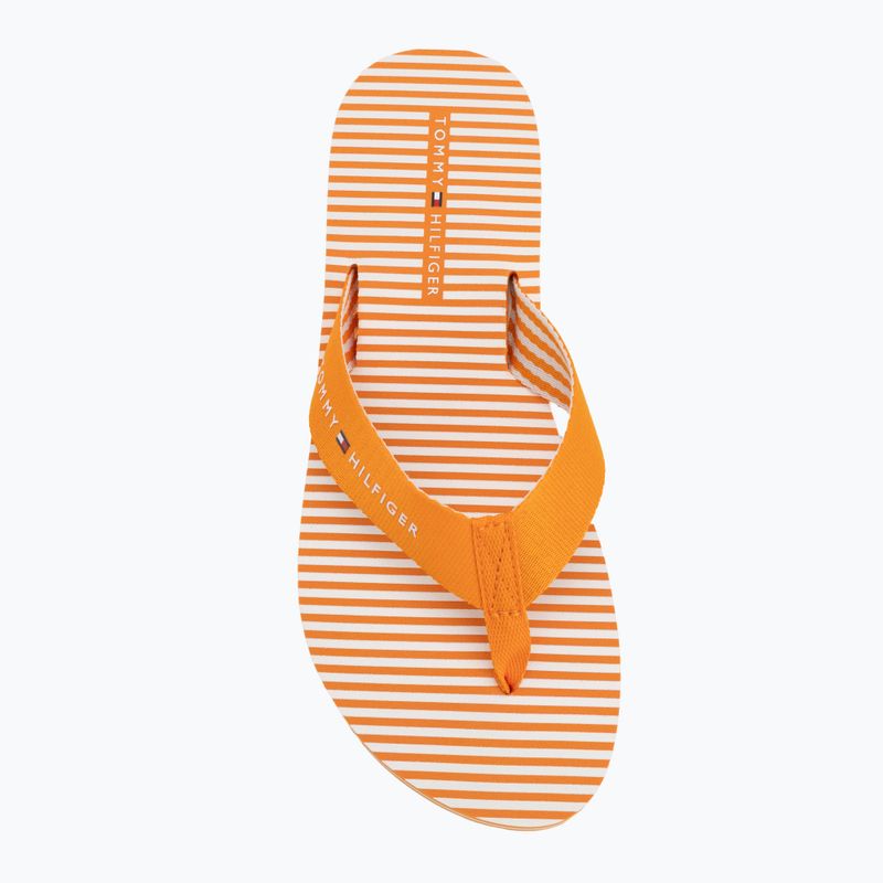 Női flip-flop papucsok Tommy Hilfiger Ithaca Stripe Summer orange hype 5