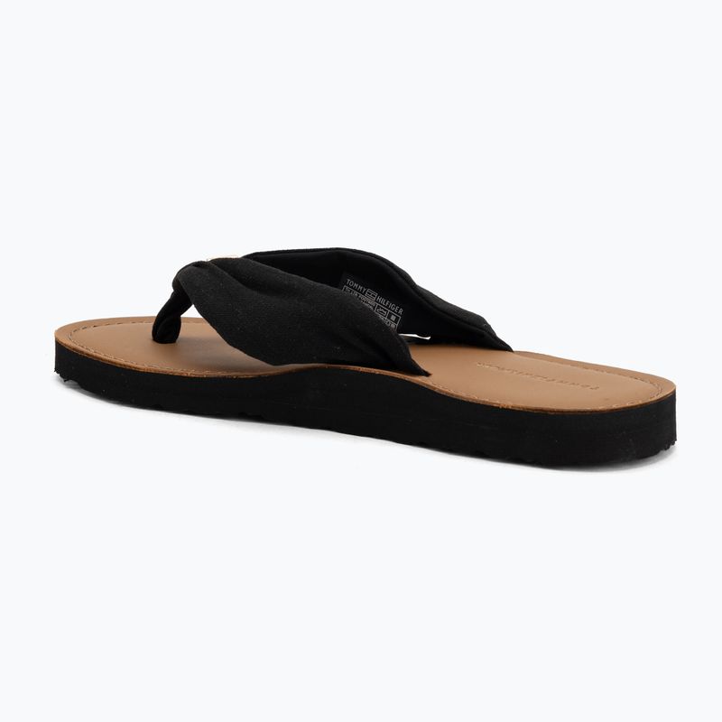Női flip-flop papucsok Tommy Hilfiger Footbed Summer Sandal Leather black 3