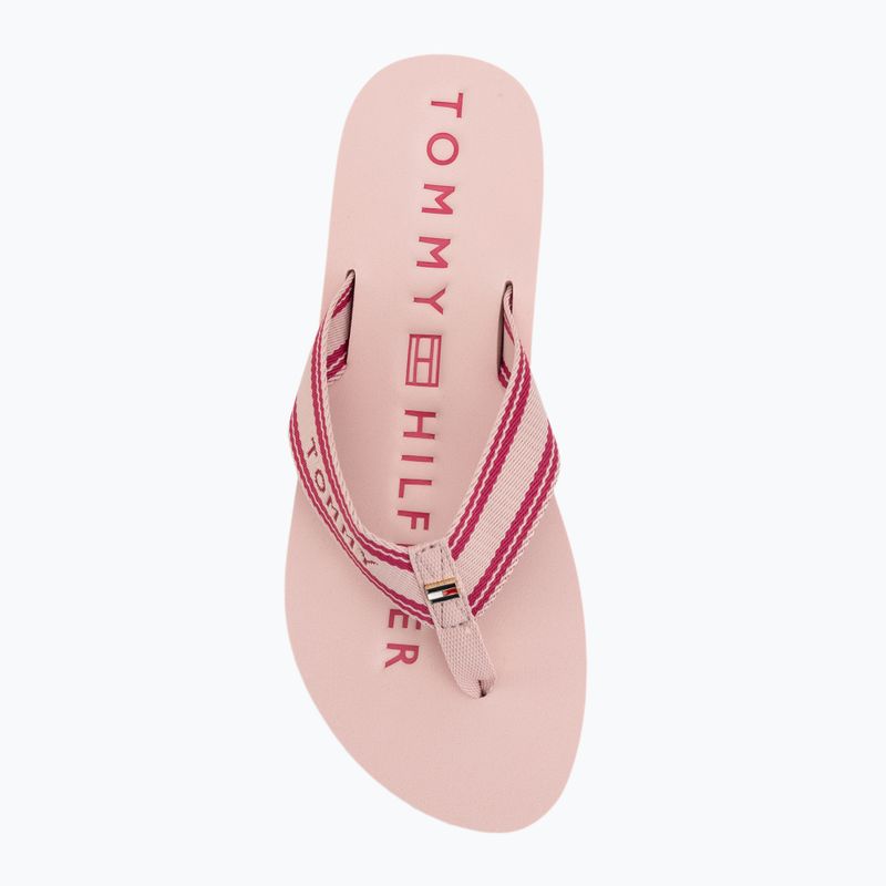 Női papucsok Tommy Hilfiger Webbing Summer Sandal foggy pink 5