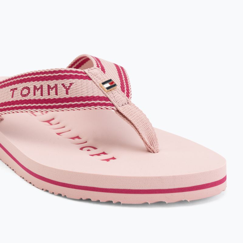 Női papucsok Tommy Hilfiger Webbing Summer Sandal foggy pink 7