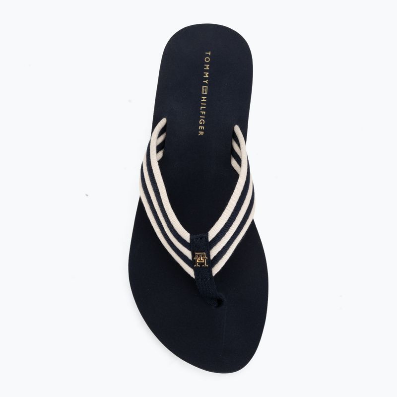 Női flip-flop papucsok Tommy Hilfiger Stripe Summer space blue 5