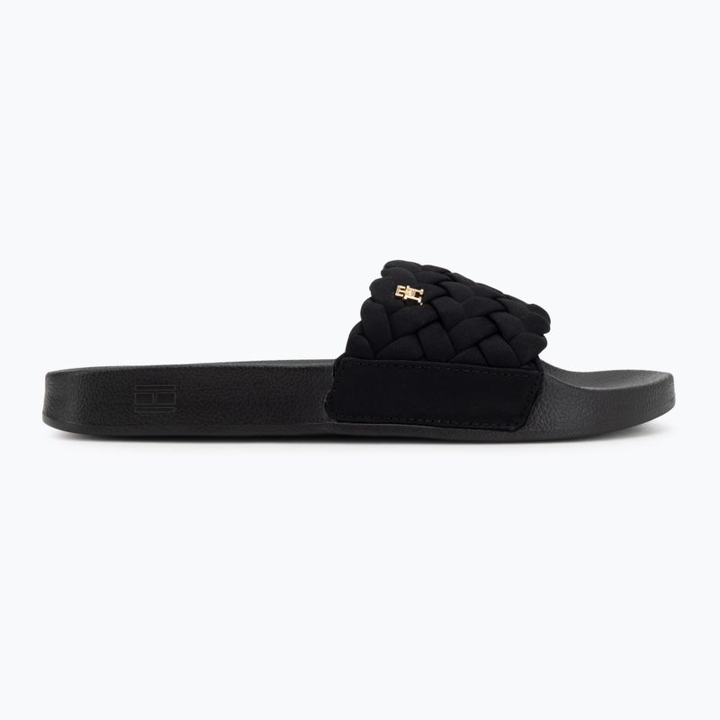 Női papucsok Tommy Hilfiger Braided Pool black 2