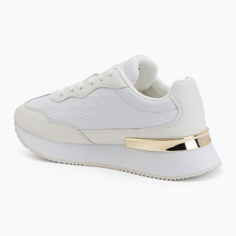 Női cipő Tommy Hilfiger Chic Monogram Runner white/ecru 3