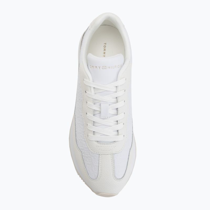Női cipő Tommy Hilfiger Chic Monogram Runner white/ecru 5