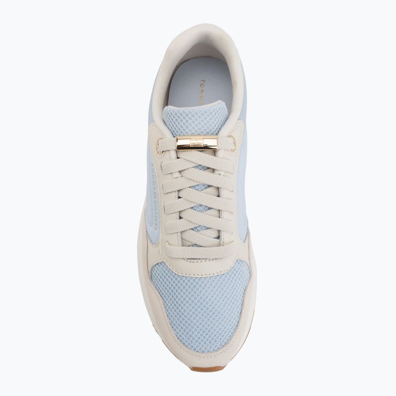 Női cipő Tommy Hilfiger Chic Eva Runner Mesh breezy blue/soft cream 5