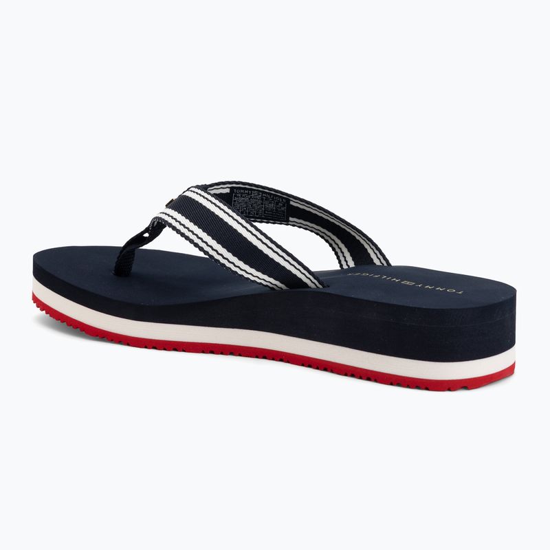 Női flip-flop papucsok Tommy Hilfiger Flag Print Summer Sandal rwb 3