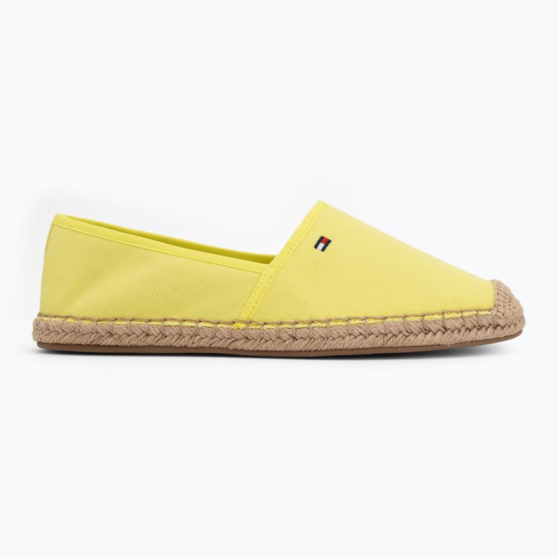 Női spárgatalpú cipők Tommy Hilfiger Flag Canvas lime 2