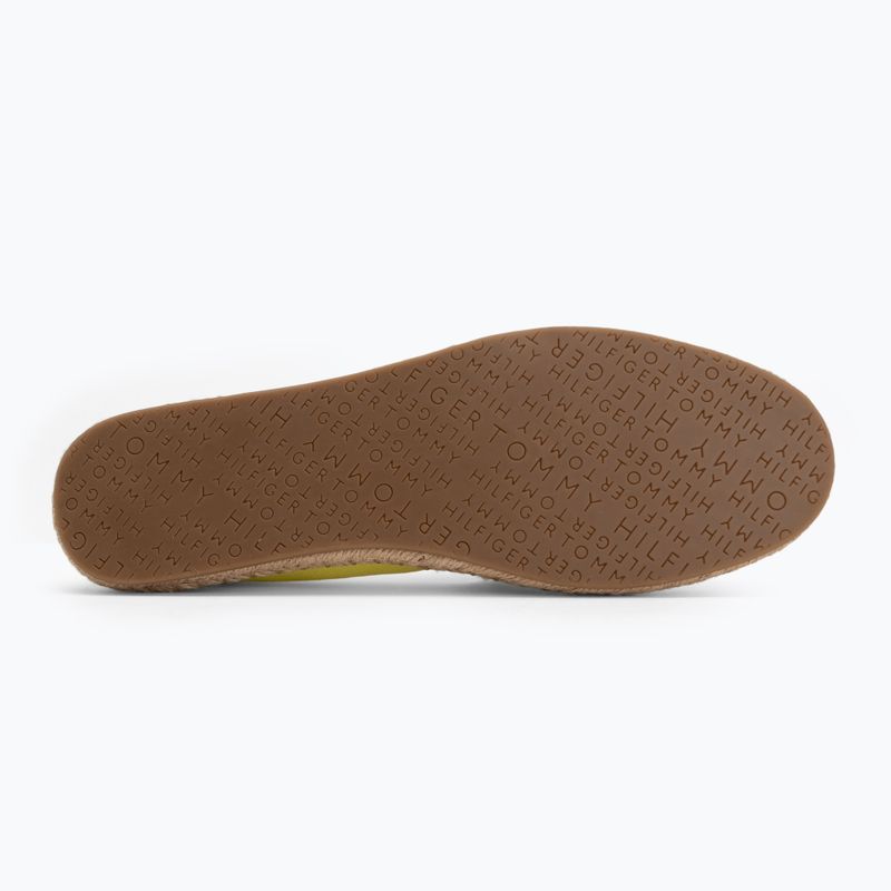 Női spárgatalpú cipők Tommy Hilfiger Flag Canvas lime 4