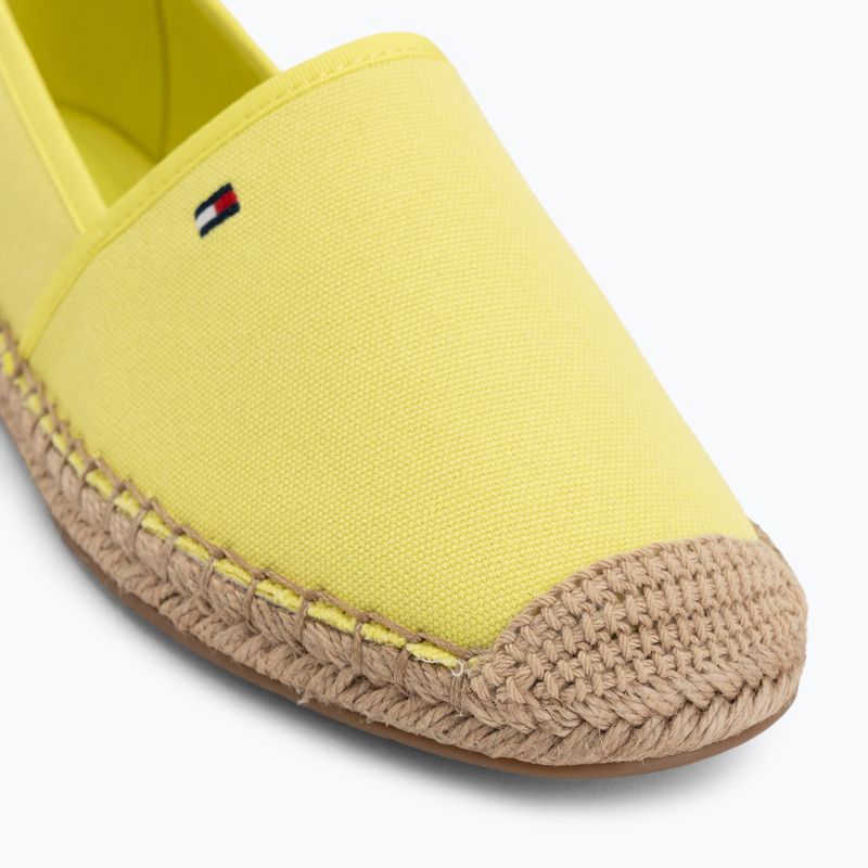 Női spárgatalpú cipők Tommy Hilfiger Flag Canvas lime 7