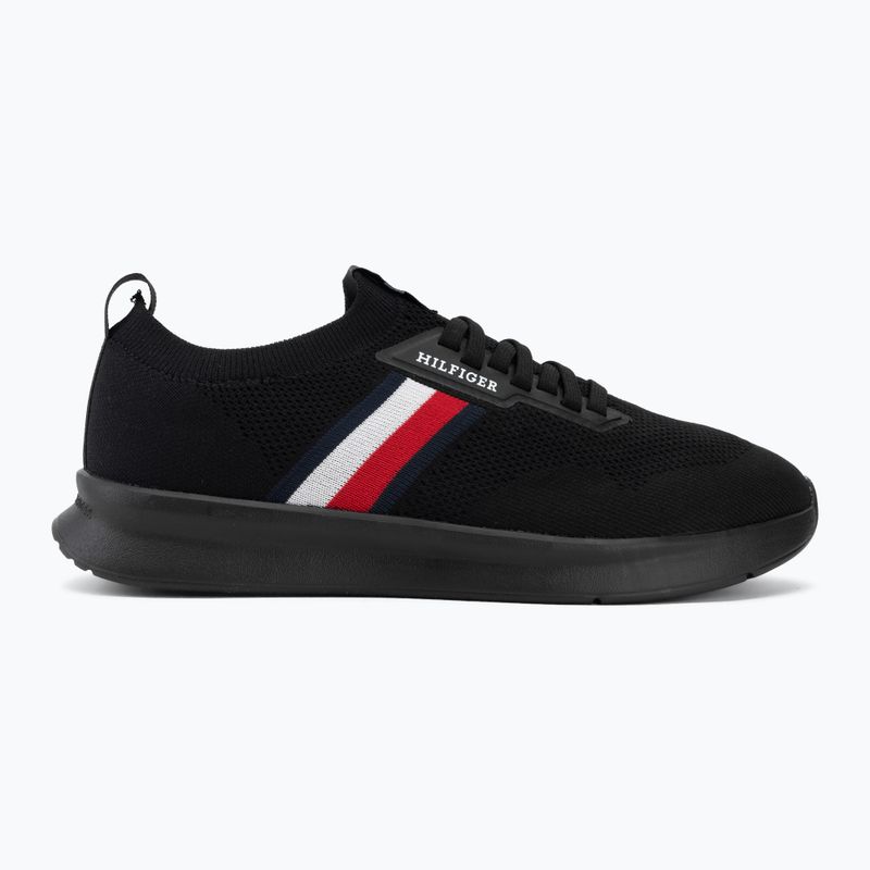 Férfi cipő Tommy Hilfiger Lightweight Knitted Runner black 2