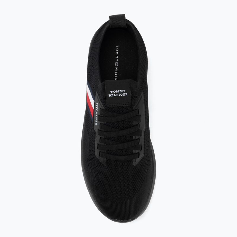 Férfi cipő Tommy Hilfiger Lightweight Knitted Runner black 5