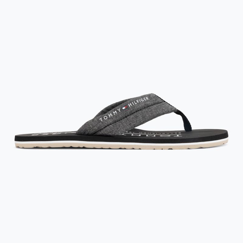 Férfi papucsok Tommy Hilfiger Chambray Beach Sandal black 2