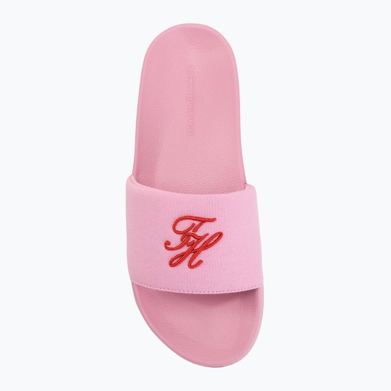Női papucsok Tommy Hilfiger Script Pool rose petal 5