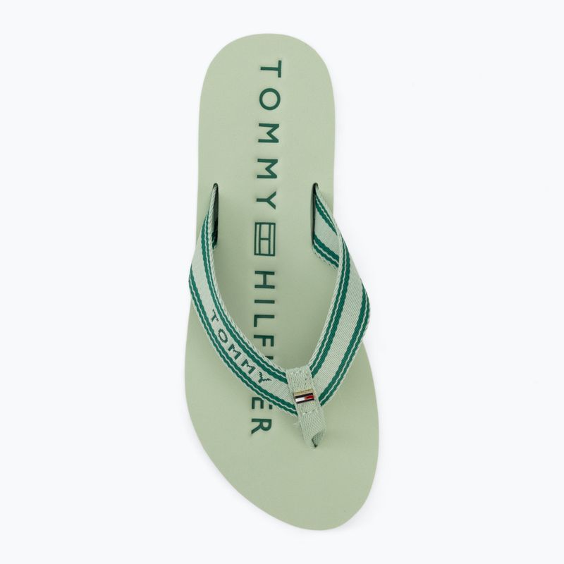 Női papucsok Tommy Hilfiger Webbing Summer Sandal gentle jade 5