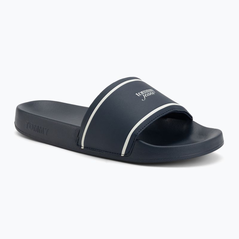 Női papucsok Tommy Jeans Poolslides dark night navy