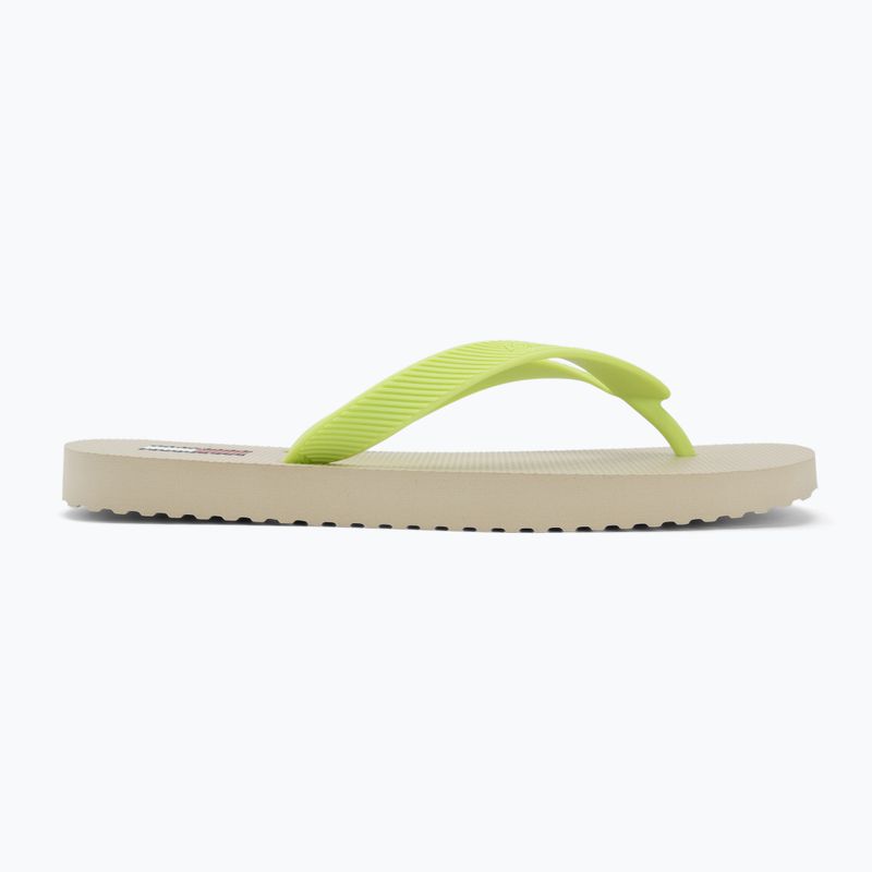 Női flip-flop papucsok Tommy Jeans Logo Summer white clay/lime essence 2
