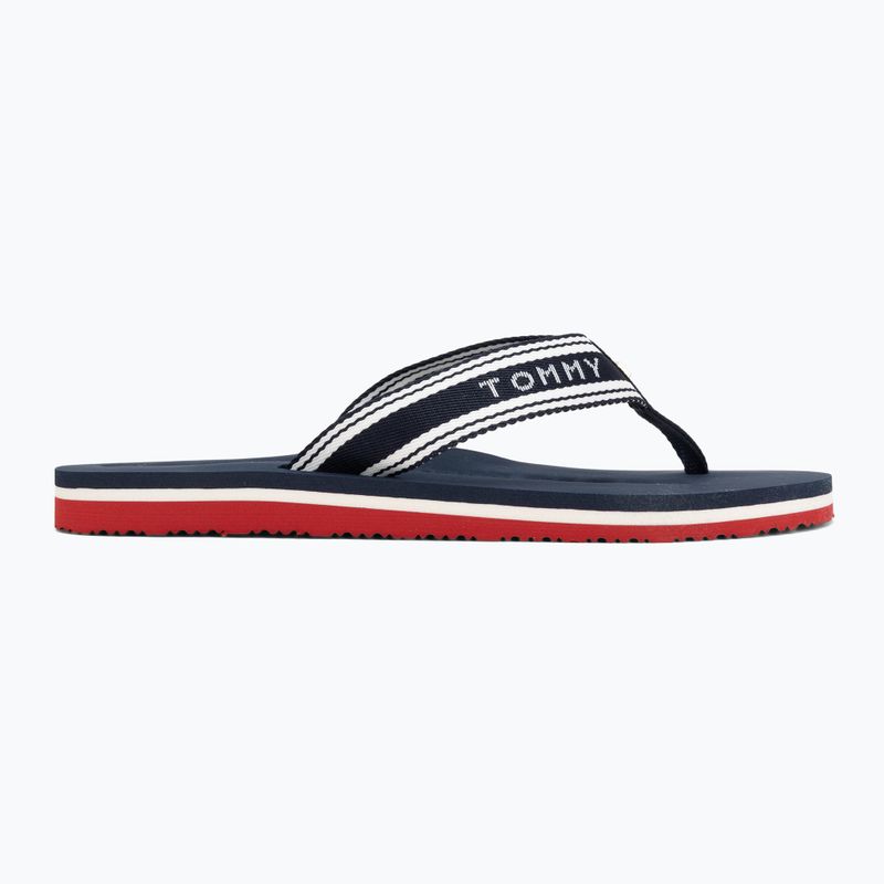 Női papucsok Tommy Hilfiger Webbing Summer Sandal rwb 2