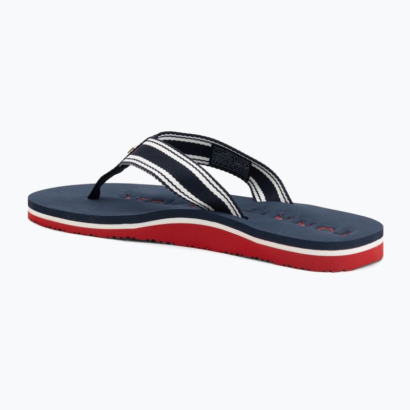 Női papucsok Tommy Hilfiger Webbing Summer Sandal rwb 3