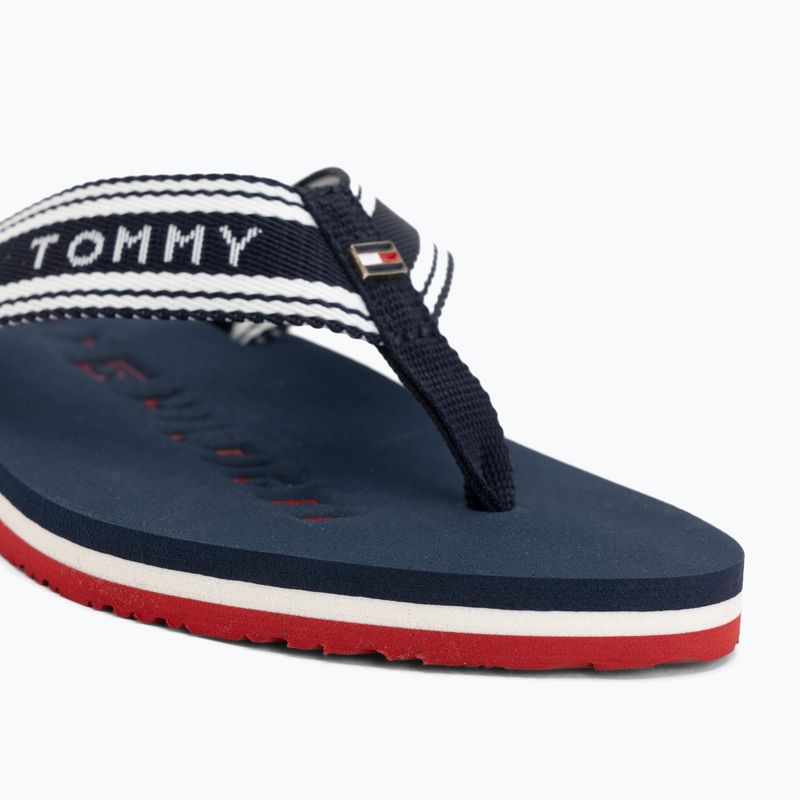 Női papucsok Tommy Hilfiger Webbing Summer Sandal rwb 7