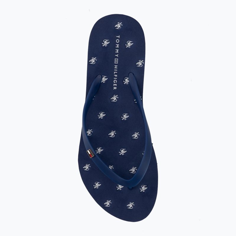 Női flip-flop papucsok Tommy Hilfiger Critter Print Summer preppy navy 5