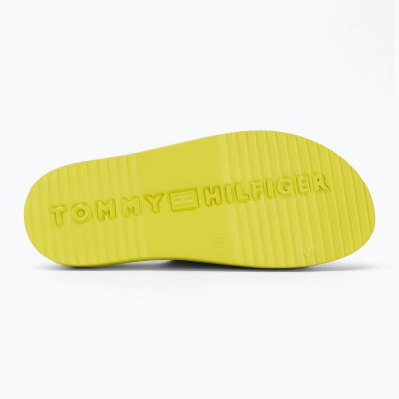 Női papucsok Tommy Hilfiger Light Double Strap lime zing 4