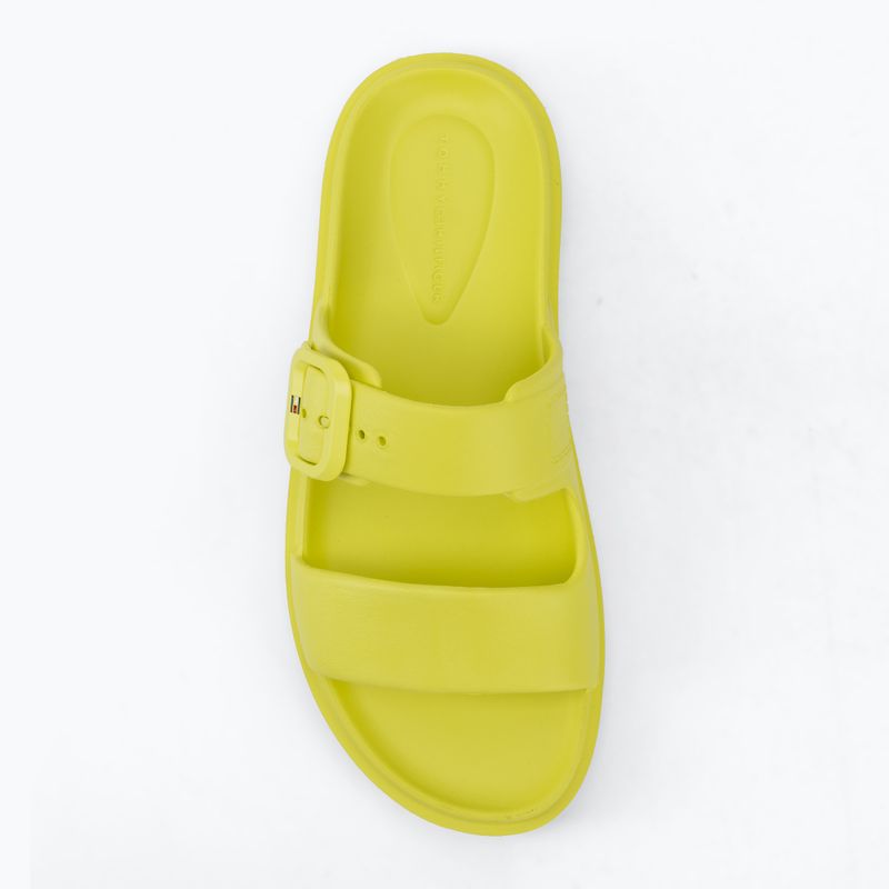 Női papucsok Tommy Hilfiger Light Double Strap lime zing 5