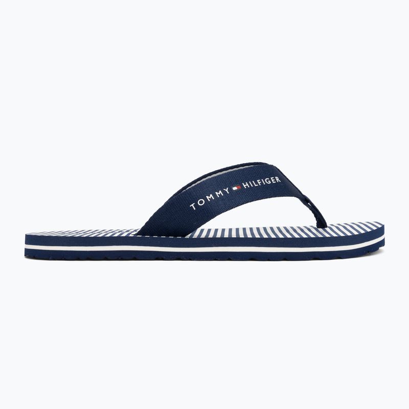 Női flip-flop papucsok Tommy Hilfiger Ithaca Stripe Summer preppy navy 2