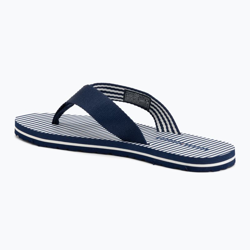 Női flip-flop papucsok Tommy Hilfiger Ithaca Stripe Summer preppy navy 3