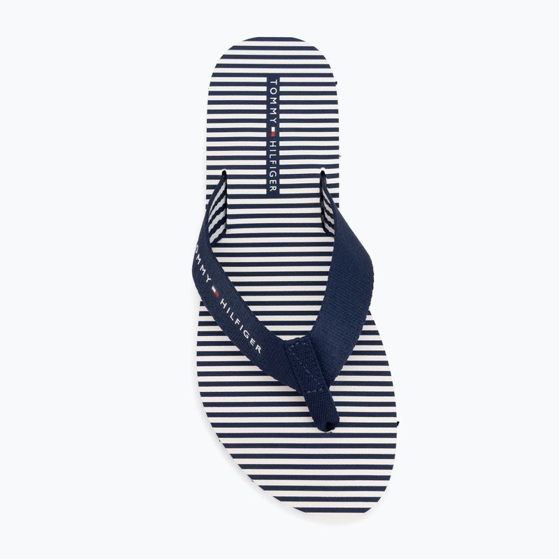 Női flip-flop papucsok Tommy Hilfiger Ithaca Stripe Summer preppy navy 5