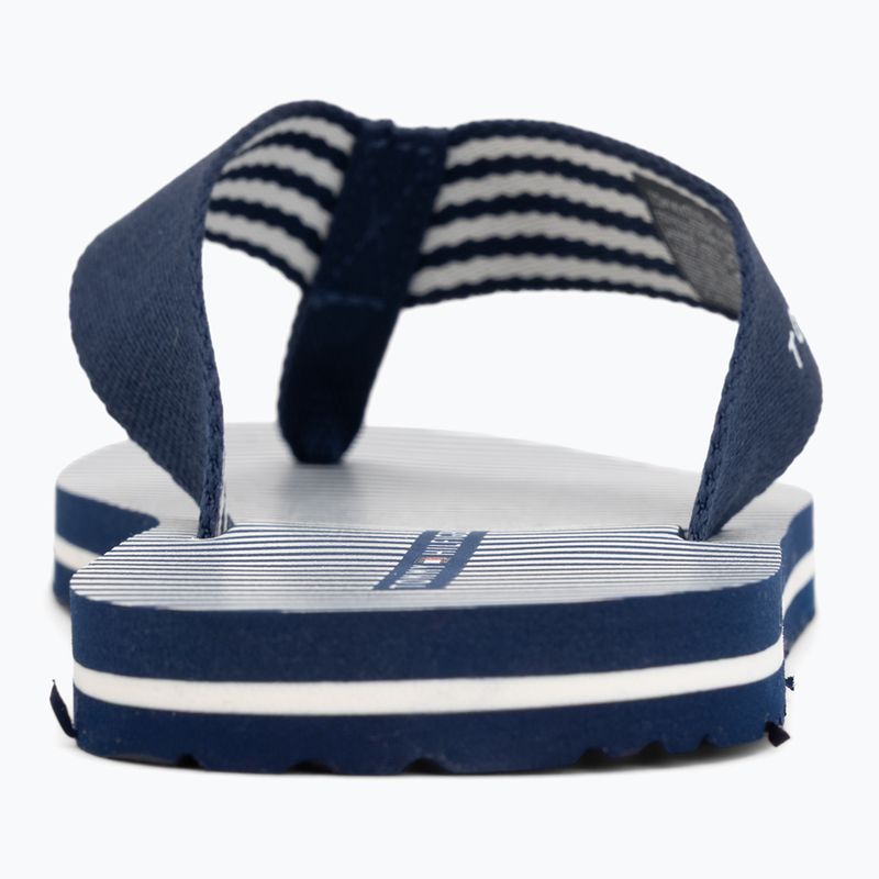 Női flip-flop papucsok Tommy Hilfiger Ithaca Stripe Summer preppy navy 6