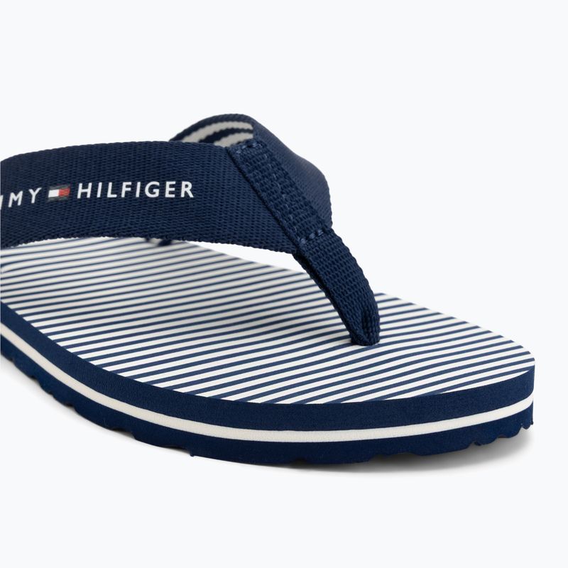 Női flip-flop papucsok Tommy Hilfiger Ithaca Stripe Summer preppy navy 7