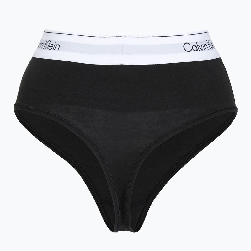 Női bugyi Calvin Klein LV00QF8283 Thong black 2