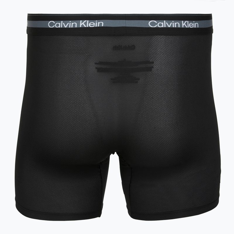 Férfi boxer nadrág Calvin Klein LV00NB4538 Boxer Brief Long black/black/black 2