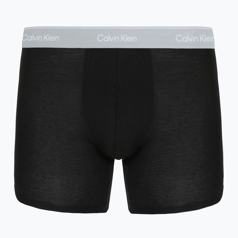 Boxeralsó Calvin Klein LV00NB4394 Brief 3 pairs black with/darkest spruce wb/black w 2