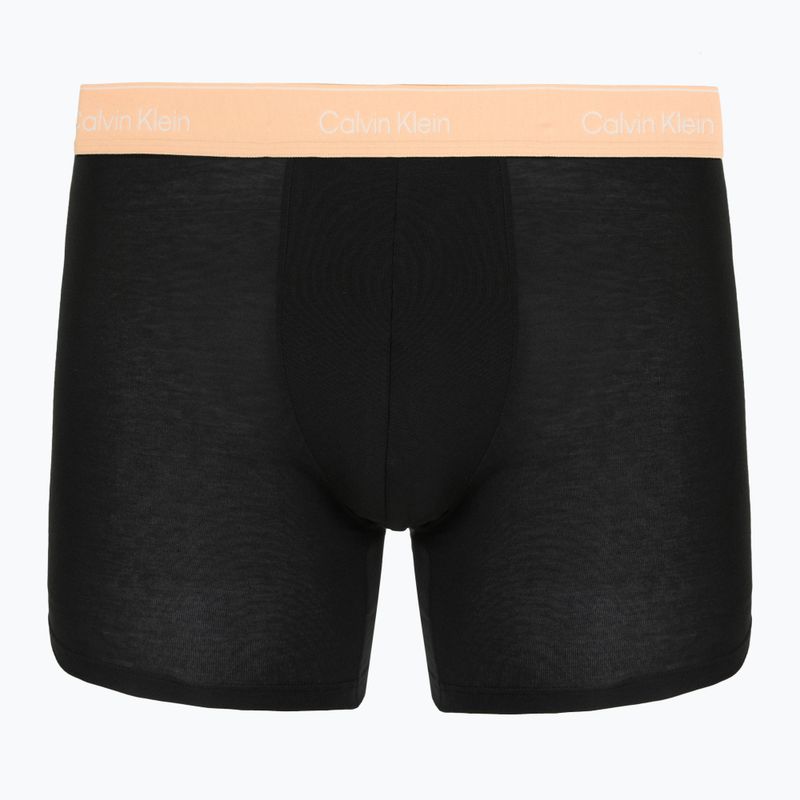 Boxeralsó Calvin Klein LV00NB4394 Brief 3 pairs black with/darkest spruce wb/black w 5