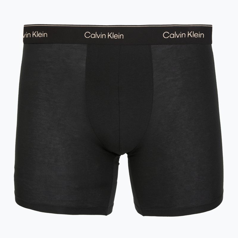 Boxeralsó Calvin Klein LV00NB4394 Brief 3 pairs black w/heavenly iris logo/black w 6