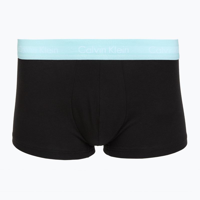 Boxeralsó Calvin Klein LV00NB4412 Low Rise Trunk 5 pairs black in plume wb/black in misty sage wb 2