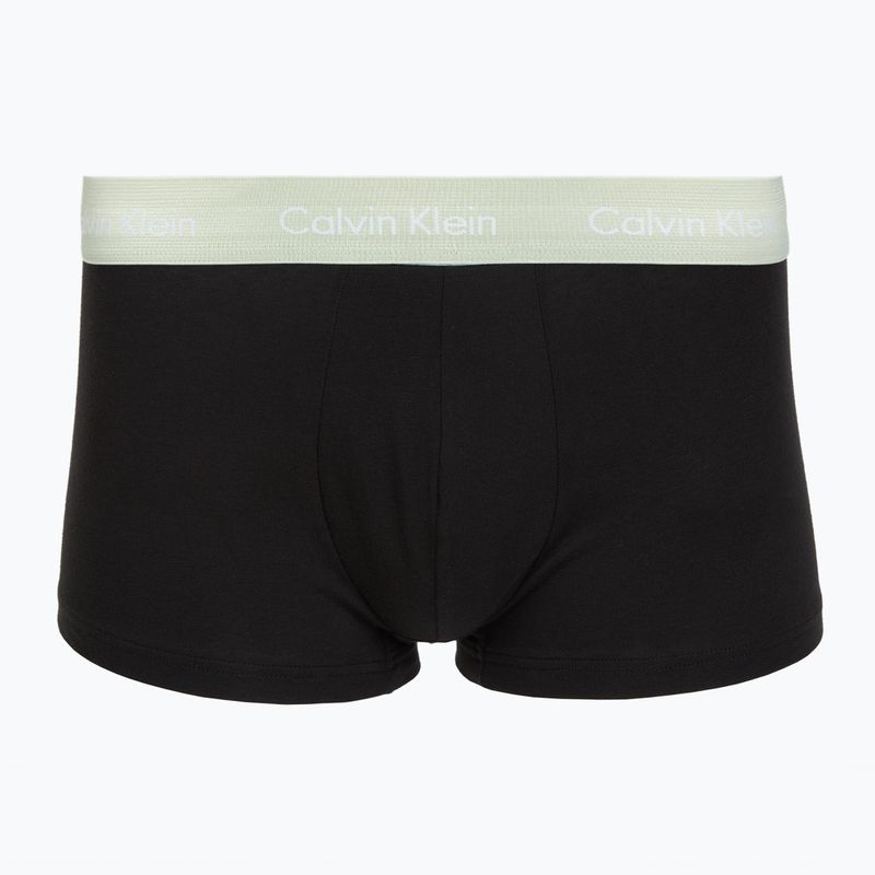 Boxeralsó Calvin Klein LV00NB4412 Low Rise Trunk 5 pairs black in plume wb/black in misty sage wb 3
