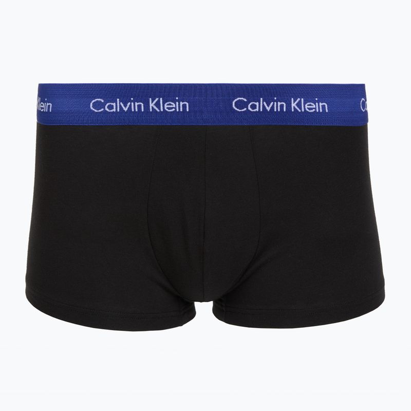 Boxeralsó Calvin Klein LV00NB4412 Low Rise Trunk 5 pairs black in plume wb/black in misty sage wb 5