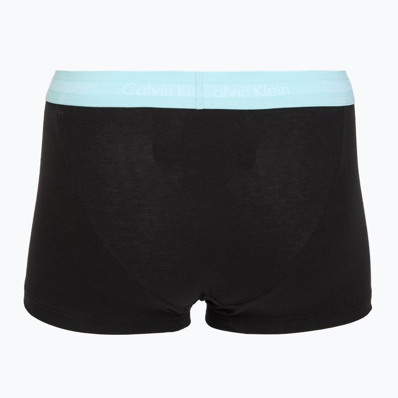 Boxeralsó Calvin Klein LV00NB4412 Low Rise Trunk 5 pairs black in plume wb/black in misty sage wb 7