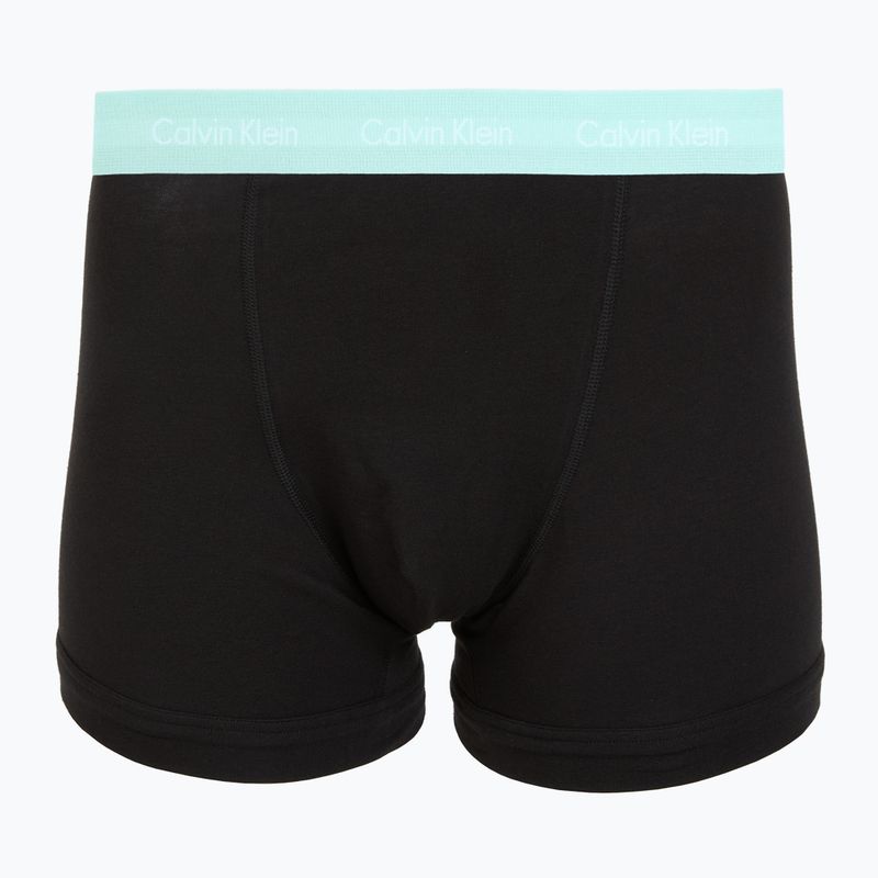 Férfi boxeralsó Calvin Klein 0000U2662G Trunk 3 pairs black in plume wb/black in misty sag 2