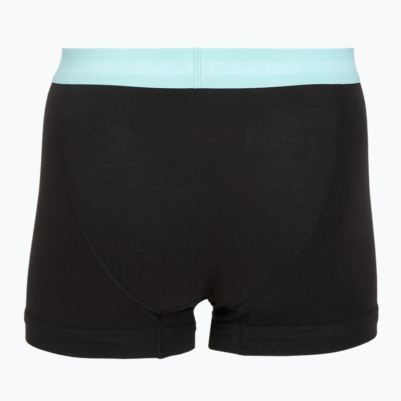 Férfi boxeralsó Calvin Klein 0000U2662G Trunk 3 pairs black in plume wb/black in misty sag 5