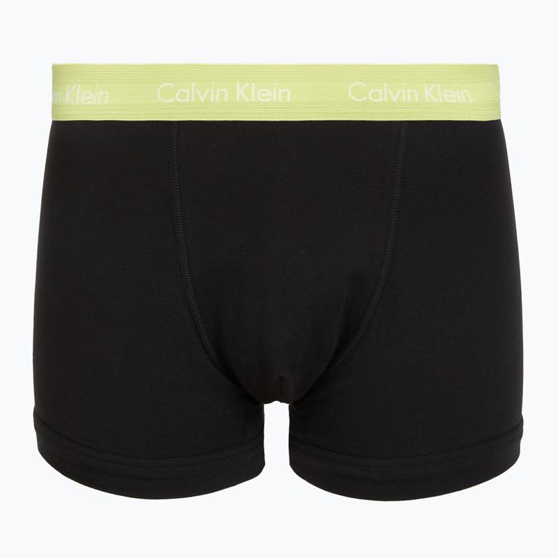 Férfi boxeralsó Calvin Klein 0000U2662G Trunk 3 pairs black in green bloom wb/black in da 2