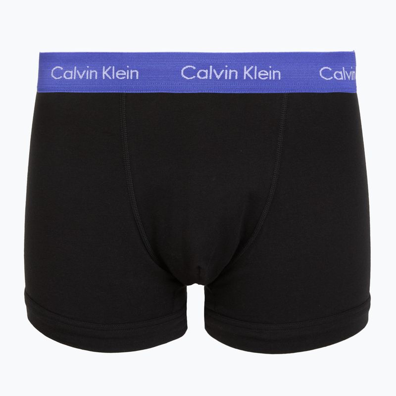 Férfi boxeralsó Calvin Klein 0000U2662G Trunk 3 pairs black in green bloom wb/black in da 5