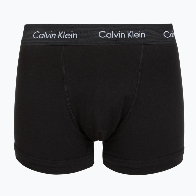 Férfi boxeralsó Calvin Klein 0000U2662G Trunk 3 pairs black in green bloom wb/black in da 6