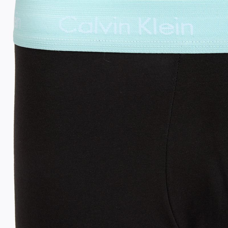 Férfi boxer nadrág Calvin Klein 0000U2664G Low Rise Trunk 3 pairs black in plume wb/ black in misty sag 4